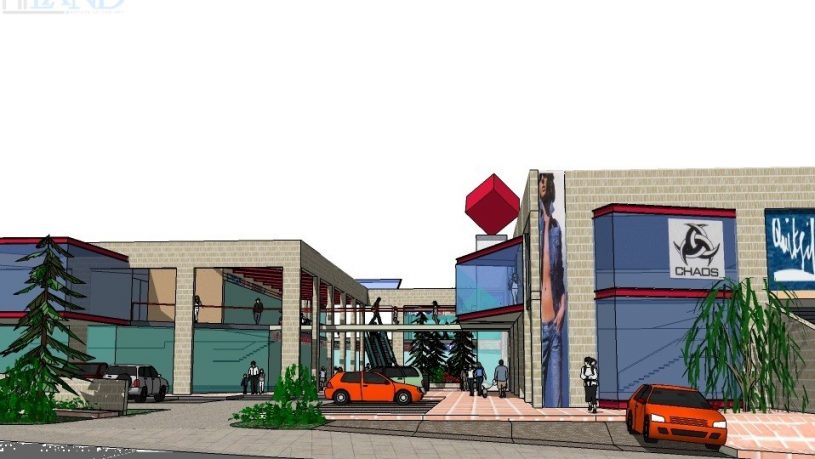 מבנה מסחרי ותצוגה פתוח הדגמה